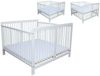 Micoland Kinderbett Zwillingsbett Zwillingskinderbett mit 2 Matratzen 120x120cm + Nestchen Bild 4