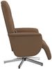 vidaXL Massagesessel mit Fußteil Braun Stoff 356576 Bild 4