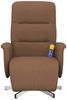 vidaXL Massagesessel mit Fußteil Braun Stoff 356576 Bild 3