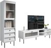 Wohnzimmer-Set Virento II (Farbe: Weiß) Bild 2