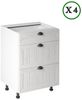 ROYAL24_MARKT Winkelküche K3-G260 - Provence - Luxuriöse Details,clevere Aufbewahrungslösungen, (Komplett Set), Edle Materialien - Stilvolles Design - Hohe Qualität. Bild 2