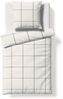 Fleuresse Lech Edelflanell Bettwäsche 200x200 Karo weiß schwarz 604311-10 Bild 2