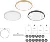 32 Watt LED Deckenleuchte IP54 für innen und Außen gold rund|400 x 60mm (B. x H.)|Neutralweiß|2560 Lumen Bild 3