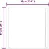 vidaXL LED-Badspiegel 50x50 cm 151739 Bild 5