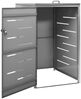 vidaXL Mülltonnenbox für 1 Tonne 69x77,5x112,5 cm Edelstahl 149554 Bild 4