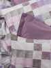 Ranforce Einzelbettbezug-Set (DE), 'Maro', Staubige Rose, Weiß, Lila, Braun Bild 2