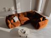 Micadoni Ecksofa Chris 4-Sitzer Rechts Samt Terrakotta Bild 4
