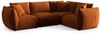 Micadoni Ecksofa Chris 4-Sitzer Rechts Samt Terrakotta Bild 2