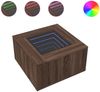 vidaXL LED-Couchtisch Braun Eichen-Optik 60x60x40 cm Holzwerkstoff 847573 Bild 2