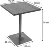 Bistrotisch HWC-H10, Bartisch Thekentisch, Industrial Gastronomie Ulme Holz MVG-zertifiziert 76x60x60cm ~ hellbraun Bild 3
