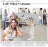 tectake Raumteiler Schreibtisch Trennwand, in 2 Größen Bild 2
