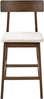 Set mit 2 Barstühlen ISANTI Holz Dunkelbraun Taupe Bild 5