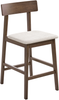 Set mit 2 Barstühlen ISANTI Holz Dunkelbraun Taupe Bild 4