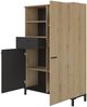 Calicosy Aufbewahrung oben 1 Schublade und 2 Türen H150 cm - TRUST - Braun Bild 5