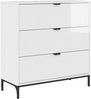 vidaXL Sideboard Hochglanz Weiß 79,5 x 33 x 82 cm Holzwerkstoff 883438 Bild 2