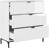 vidaXL Sideboard Hochglanz Weiß 79,5 x 33 x 82 cm Holzwerkstoff 883438 Bild 5
