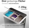 Bambus Wäschekorb 3 Fächer, 150L Wäschesammler mit Deckel & herausnehmbarem Sack Bild 3