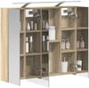 vidaXL Badezimmerspiegelschrank mit Tür Sonoma-Eiche 80 x 14,5 x 70 cm 889113 Bild 3