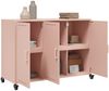 vidaXL Sideboard Rosa 100,5x39x72 cm Stahl 846681 Bild 5