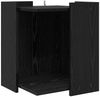 vidaXL Katzenstreu Box Umzäunung Schwarz Eichen-Optik 42 x 42 x 51 cm 886271 Bild 2