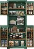 HOLTICO Hochschrank Küchenschrank mit Arbeitsplatte, Buffetschrank, Esszimmerschrank (1-St) Speisekammer mit 4 Türen und Regalen, 183cm Bild 3