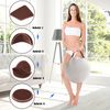 Tragbare Dampfsauna Spa mit Stuhl Fußmassage-Roller und Saugfähiger Matte 9 einstellbare Temperaturstufen Innen-Spa-Kabine Kaffee Bild 5
