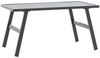 vidaXL Garten-Couchtisch Schwarz 90x45x35 cm Pulverbeschichteter Stahl 4008106 Bild 2