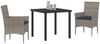 vidaXL Tisch- und Stuhlset mit Kissen 3 pcs Grau PE-Rattan 3379828 Bild 3