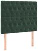vidaXL Boxspringbett mit Matratze Dunkelgrün 90x190 cm Samt 3137998 Bild 4