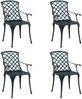 vidaXL Gartenstuhl 4 pcs Grün 61 x 60,5 x 93cm Aluminium 42002707 Bild 2