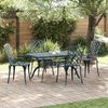 vidaXL Gartenstuhl 4 pcs Grün 61 x 60,5 x 93cm Aluminium 42002707 Bild 3