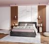 thematys Polsterbett Bett aus Velours Stauraumbett - TOPSELLER - MADE IN EU - (verfügbar 90x200 120x200 140x200 160x200 180x200cm, Bettrahmen, Bett, Optional mit Matratze bestellbar, mit großen gepolsterten Kopfteil, mit Bettkasten zum aufklappen), Met... Bild 2