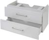 Premium Waschbeckenunterschrank HWC-D16, Waschtischunterschrank Waschtisch Badmöbel, hochglanz 90cm ~ weiß Bild 2