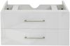 Premium Waschbeckenunterschrank HWC-D16, Waschtischunterschrank Waschtisch Badmöbel, hochglanz 90cm ~ weiß Bild 4