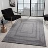 Vimoda Teppich Teppich Wohnzimmer neues priumum Designteppich moderne, Rechteckig, Höhe: 11 mm, Teppich 3D effekt Boho Einfarbig hoch-tief Bordüre Designteppich Bild 3