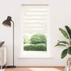 vidaXL Doppelrollo Marmorbeige 110x200cm Stoffbreite 105,9 cm Polyester 4014679 Bild 2