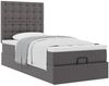 vidaXL Ottoman-Bett mit Matratze Grau 100x200 cm Kunstleder 3312989 Bild 4