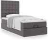 vidaXL Ottoman-Bett mit Matratze Grau 100x200 cm Kunstleder 3312989 Bild 5