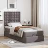 vidaXL Ottoman-Bett mit Matratze Grau 100x200 cm Kunstleder 3312989 Bild 3