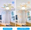 ZMH Deckenventilator Mit Beleuchtung und Fernbedienung Leise - Deckenlampe 6 Flügeln Ø75 cm Ventilator Timing Deckenleuchte Einzelleuchte Fan Sommer-/Winter Schlafzimmer Esszimmer/Holzfarbe Bild 3