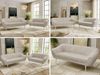 Skandinavisches Sofa Set PIRS 3-2, Komplettset, Wellenfederung, Buche Füße, Sitzgruppe, Polstermöbel Set - Beige Cord Bild 2