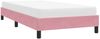 vidaXL Bettgestell ohne Matratze, Stoff Rosa, 80x210 cm Bild 4