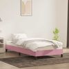 vidaXL Bettgestell ohne Matratze, Stoff Rosa, 80x210 cm Bild 3