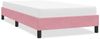 vidaXL Bettgestell ohne Matratze, Stoff Rosa, 80x210 cm Bild 1