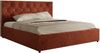 Polsterbett mit Bettkasten LARINO CLASSIC 160 x 200 cm Lattenrost und Gasdruckfedern, stabiles Bettgestell, modernes Design - Orange Plüsch Bild 5