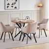 GrandCA HOME Esszimmerstuhl mit Armlehnen, Leinenbezug, 360° Drehfunktion, Gepolstert (Set, 4 St) Bild 2