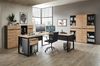 Komplettbüro MEMPHIS IV 8-teilig Front Artisan Eiche Korpus Graphit Bild 2