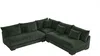 Vente-unique - SPERONE Sofa SamtStoff Grün - B 275 cm x H 85 cm x L 275 cm Bild 3