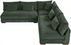 Vente-unique - SPERONE Sofa SamtStoff Grün - B 275 cm x H 85 cm x L 275 cm Bild 2