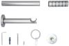 ondeco Gardinenstange Rundrohr Wandabstand 12cm Rille, Ø 20 mm, 1-läufig-läufig, Wunschmaßlänge, Bohren, verschraubt Bild 3